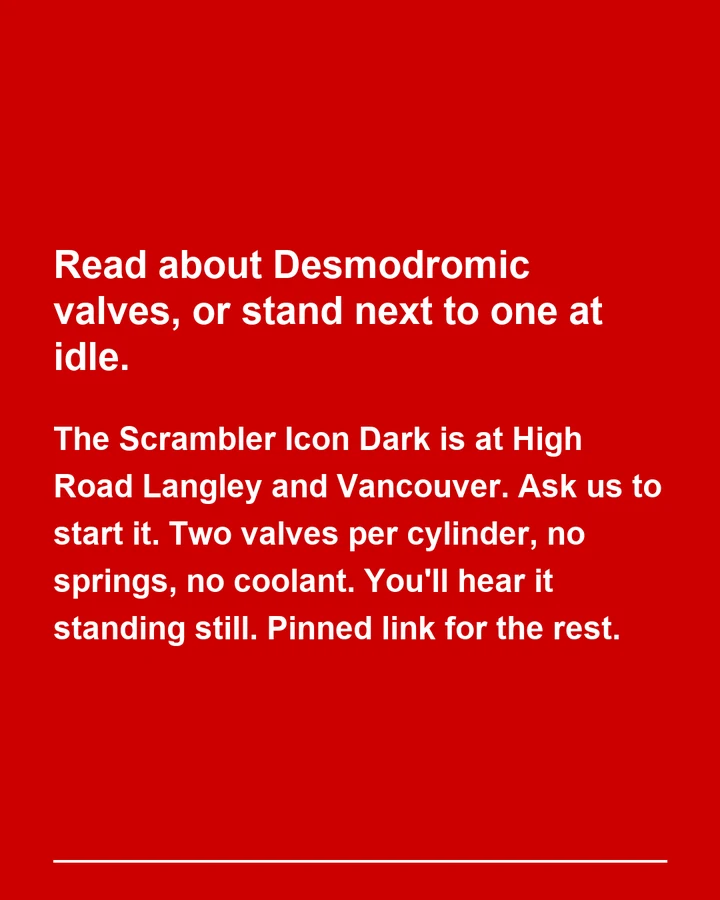 The air-cooled Desmo L-twin, slide 5 of 5